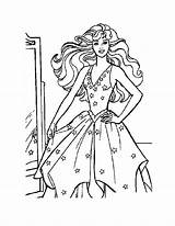 Barbie Coloring Pages Fashionista Princess Dress Beautiful Pauper Pasta Escolha Popular Girls Colorir sketch template