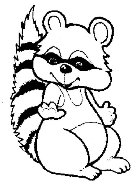 mammalscartoon inprintable printable raccoons coloring cartoon