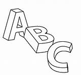 Abc Coloring Pages Printable Kids Template sketch template