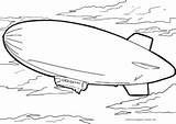 Airship sketch template