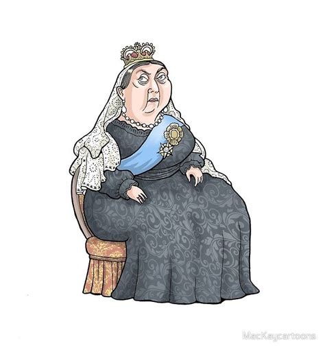 queen victoria canvas print  mackaycartoons queen victoria