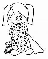 Girl Pajama Pages Coloring Pajamas Colouring Girls Pj Para Little Colorear sketch template