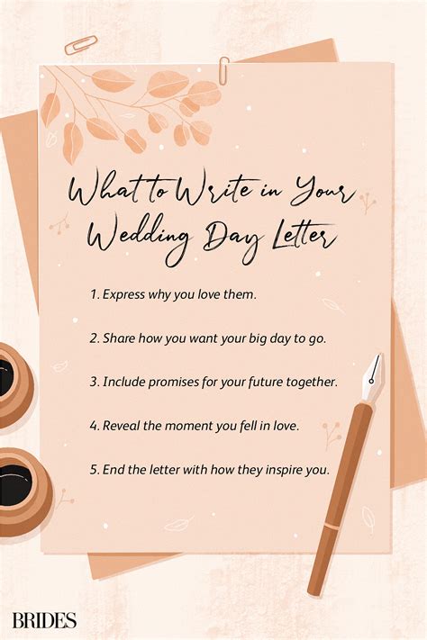 write  wedding letter   partner