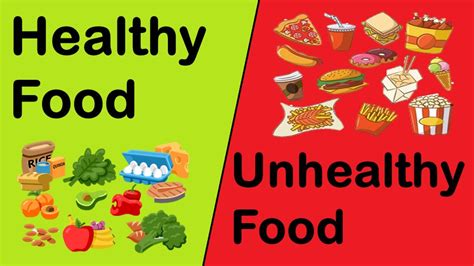 healthy food  junk foodhealthy food  unhealthy foodhealthy food