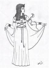 Cleopatra Queen Sheets Tiye sketch template
