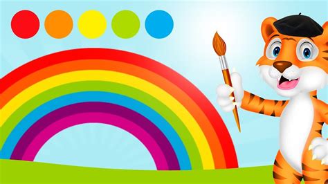 kleuren van de regenboog leren kleuren leren voor peuters en kleuters