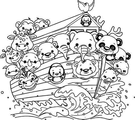 noahs ark  printable coloring pages printable templates
