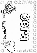 Ann Cora Noel Mina Ella Coloring Color Pages Name Names Print Online Sheets Hellokids Colouring Girls Book Girl sketch template