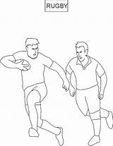 Coloring Rugby Kids Printable Pages Print Drawing sketch template