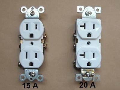 duplex receptacle outlet plug residential  commercial   amp white ebay
