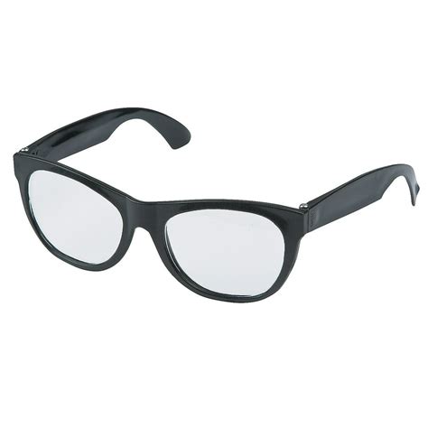 plastic clear lens glasses black apparel accessories  pieces walmartcom walmartcom
