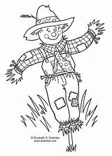 Scarecrow Scarecrows Printablecolouringpages Dulemba Hang sketch template