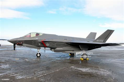 The First F 35a Stealth Fighter Jet Lands At The Air Self Defense