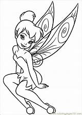 Coloring Tinkerbell Printable Pages Online Print sketch template
