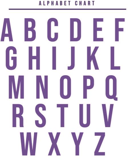 printable alphabet chart  printable  alphabet charts