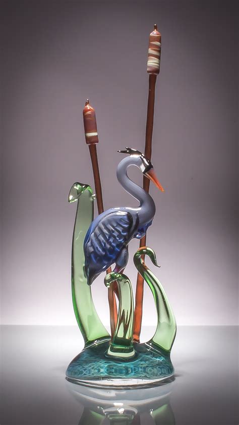 Heron By Bryan Randa Art Glass Sculpture Artful Home