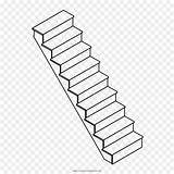 Staircase Escada Escalera Scala Colorir Tangga Garis sketch template