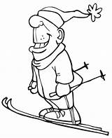 Skifahren Skiing Ausmalbilder Malvorlage Grin Permalink Kategorien Condividi sketch template