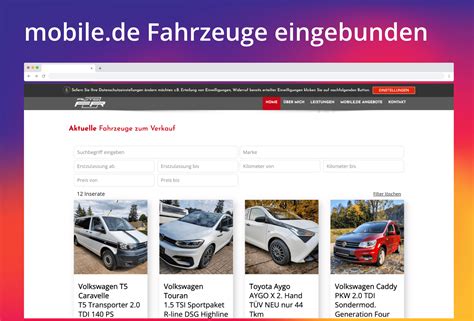 automobilhandel frank richter lengefeld mobilede wordpress plugin