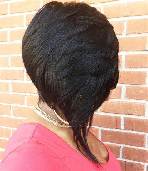 Short Layered Asymmetrical Bob Weavehairstylescurly Weave Hairstyles