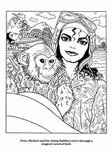 Jackson Desenhos Colorir Moonwalker Livro Chimpanzee Mj sketch template