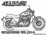 Harley Davidson Sportster Zeichen sketch template