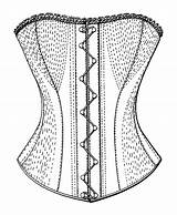 Corset Template Character Sketch Drawing Build Own sketch template