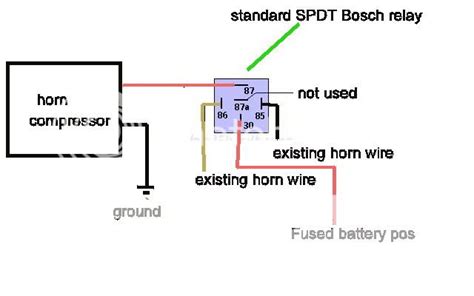 noministnow bosch relay wiring diagram  horn