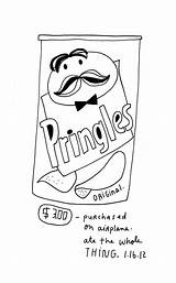 Pringles sketch template