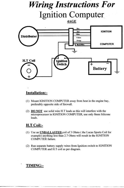 age  distributor wiring diagram