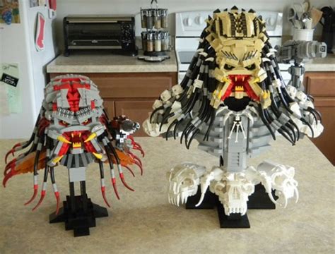 Lego Predator Bust Is Intricate Angry Looking The Mary Sue