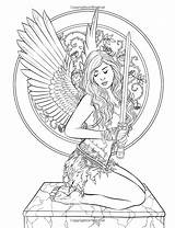 Coloring Pages Adult Fantasy Fairy Pagan Adults Gothic Selina Book Dark Fenech Colorear Amazon Para Printable Books Colouring Color Arte sketch template