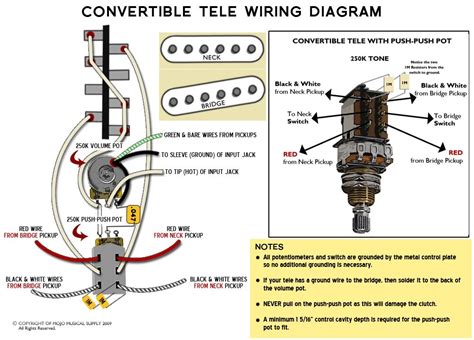 telecaster   convertible wiring diagram