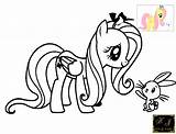 Fluttershy Galloping sketch template