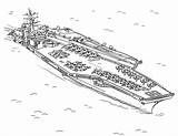 Carrier Kolorowanki Nimitz Colorear Battleship Kolorowanka Druku Constitution Stampare Marina sketch template