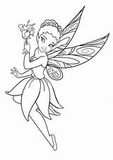 Coloring Fairy Pages Print Tulamama Easy sketch template