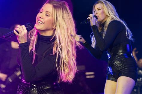 ellie goulding is starry thighed as she flashes amazing