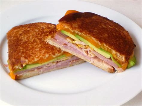 cookistry ham colby  avocado sandwich