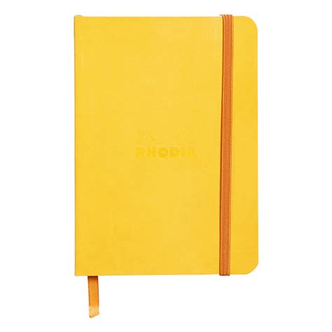 buy rhodiarama lined   yellow notebook