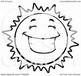 Sun Happy Clipart Cartoon Vector Grinning Coloring Clip Smiling Outlined Thoman Cory Clipartpanda Kids Royalty sketch template