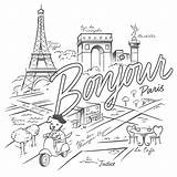 Coloring Paris Pages Kids Printable France French Adult Colouring Pen Sheet Sheets Color Portadas Book Para Adults Travel Drawing Getcolorings sketch template