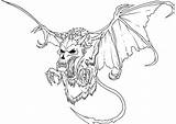 Dragon Coloring Pages Characters Scary Printable Drawing Kb Drawings sketch template