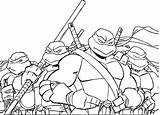 Ninja Coloring Pages Turtles Teenage Mutant Getcolorings Print sketch template