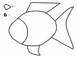 Template Fish Rainbow Coloring Popular sketch template