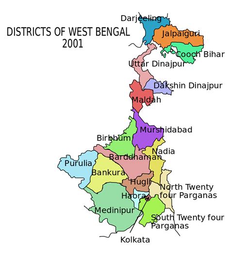 File Westbengaldistricts Svg Wikimedia Commons