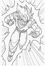 Goku Coloring Dragon Ball Saiyan Super Pages Form Vegeta Print Color Drawing Book Kids Son Easy Anime Size Into Button sketch template