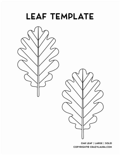 leaf template printable stencils