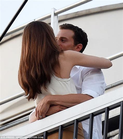 Dakota Johnson Oozes Sex Appeal With Jamie Dornan Filming Fifty Shades