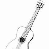 Instrumentos Laminas Cuerda Colorear Patria Guitarra Musicales sketch template