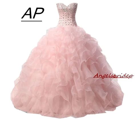 Angelsbridep Sweet 16 Ball Gown Quinceanera Dresses Sparking Crystal